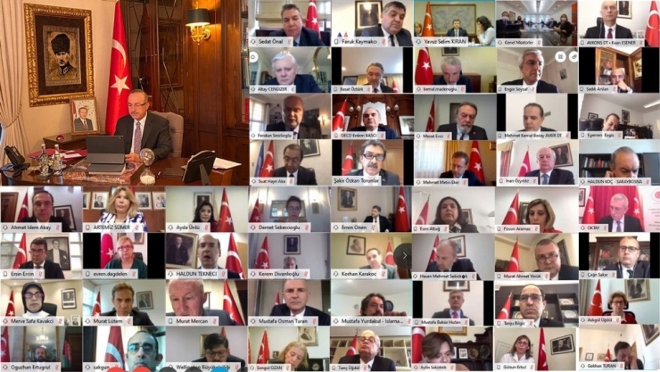 Bakan Çavuşoğlu Büyükelçiler Ve Daimi Temsilcilerle Görüştü