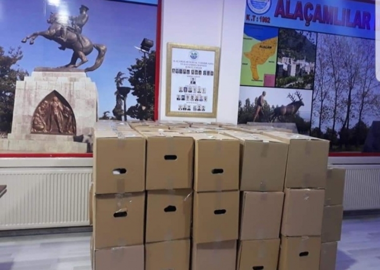 İstanbul Alaçamlılar Derneğinden 350 Yardım Kolisi