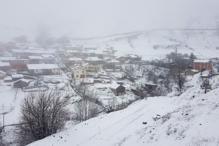 Gümüşhane’nin Yüksek Kesimlerinde Kar Yağışı Başladı