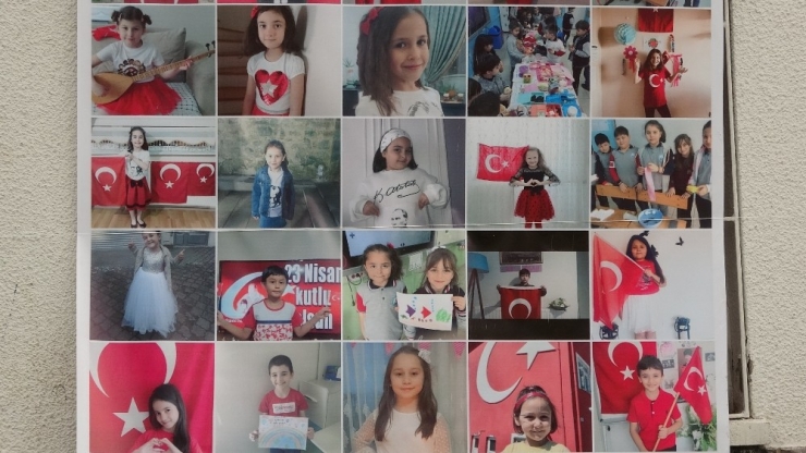 Çocukların Bayram Kutlamaları Oluşturulan Posterlerle Sergilendi