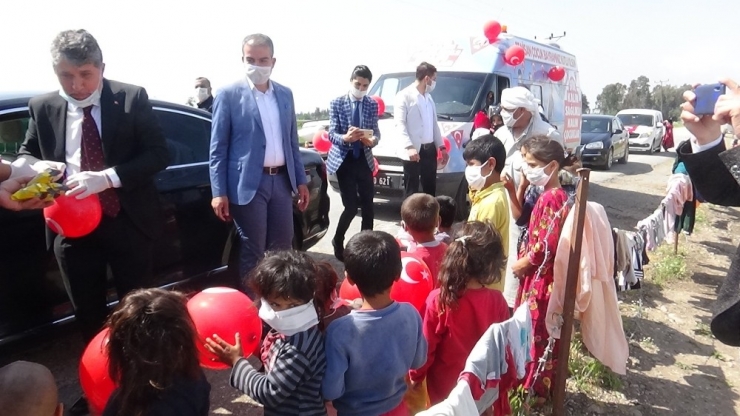 23 Nisan’da Çadırda Yaşayan Çocuklar Da Unutulmadı