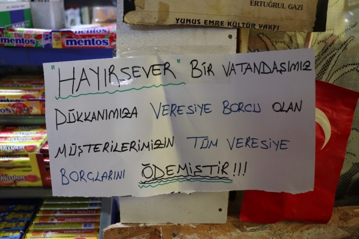 Karaman’da Gizemli Hayırsever Mahallenin Tüm Borcunu Sildirdi