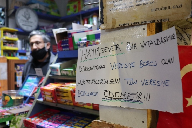 Karaman’da Gizemli Hayırsever Mahallenin Tüm Borcunu Sildirdi