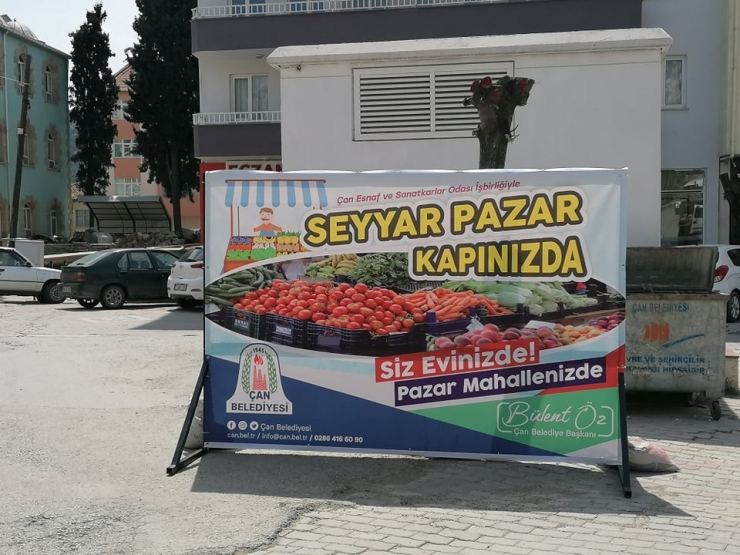 Çan Belediyesi’nden Seyyar Pazar Uygulaması