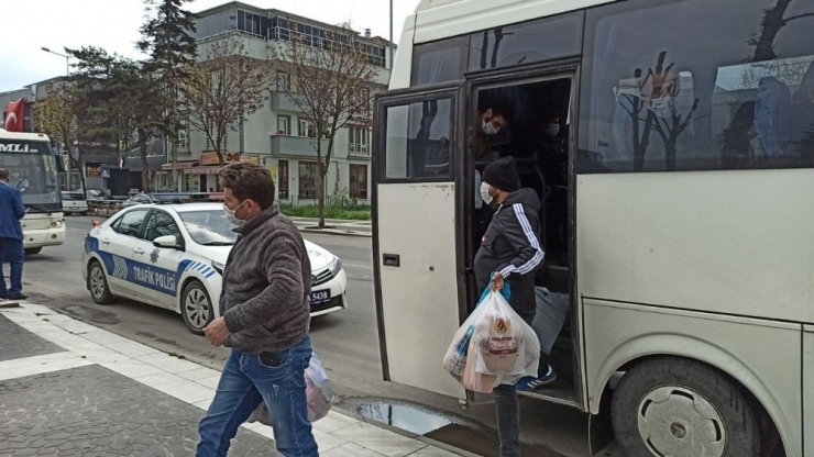 Otobüse Fazla Yolcu Alanlara Emniyetten Denetim