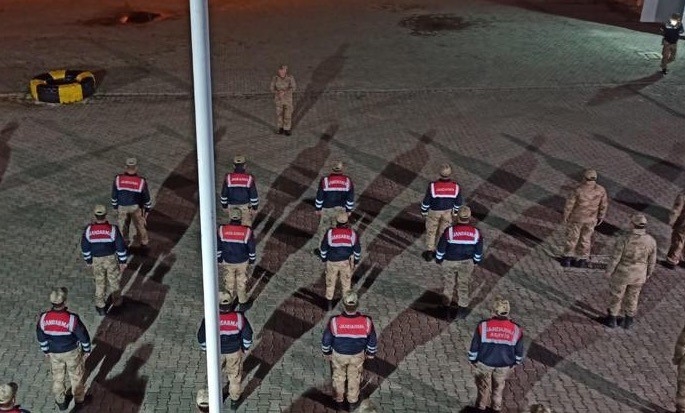 Jandarma Birlikleri Tek Ses Oldu, İstiklal Marşı’nı Okudu