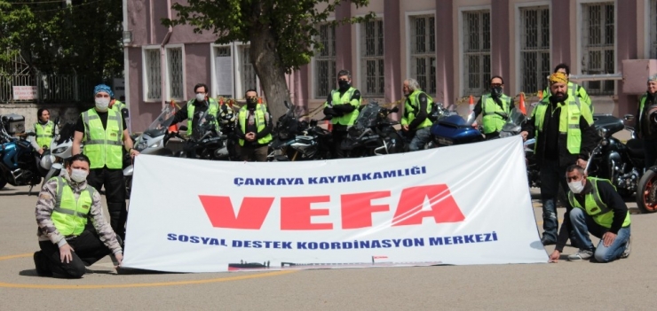 Vefa Sosyal Destek Grupları’nın Yardımına Motosikletliler Yetişti