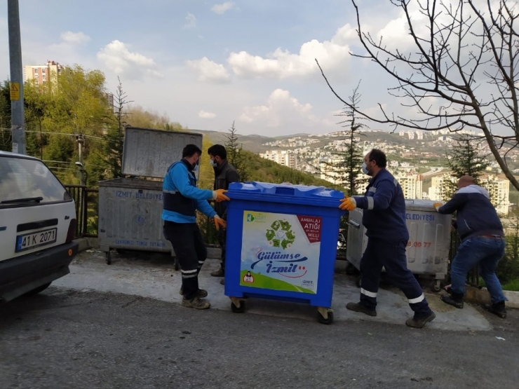 İzmit Belediyesi’nden 60 Yeni Geri Dönüşüm Konteyneri