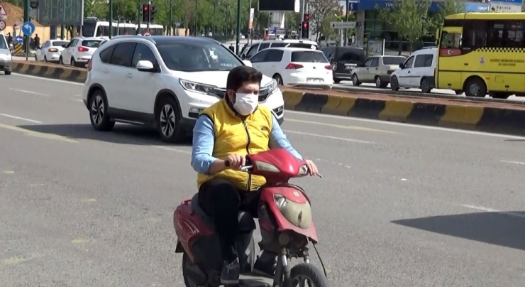 Vatandaşa Maske Dağıtıldı Sürücülere Uyarı Yapıldı