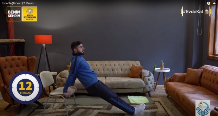 Konya Büyükşehir’den “Evde Kal Hareketsiz Kalma” Kampanyasına Destek