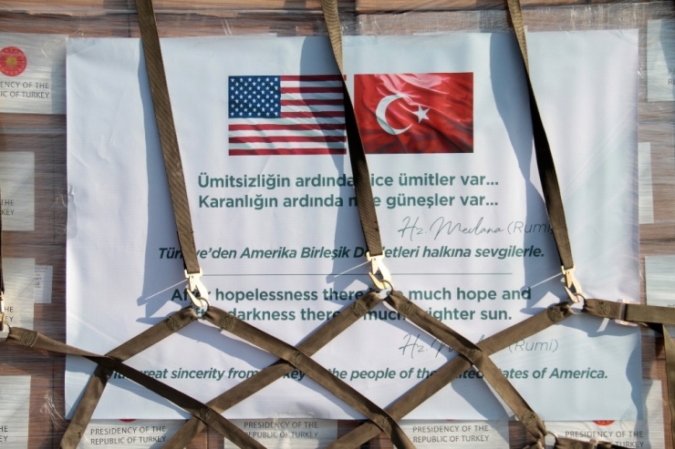 Abd’ye Yardım Götüren Uçak Havalandı