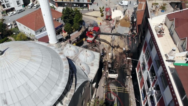 Doğalgaz Patlamasının Yaşandığı Alan Havadan Görüntülendi