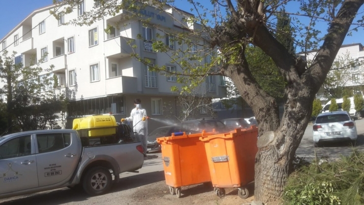 Darıca’da Dezenfekte Çalışmalarını Sürdürüyor