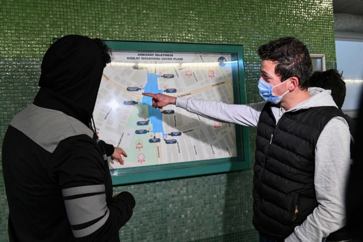 Ankaray’da Haritalar Hayatı Kolaylaştırıyor