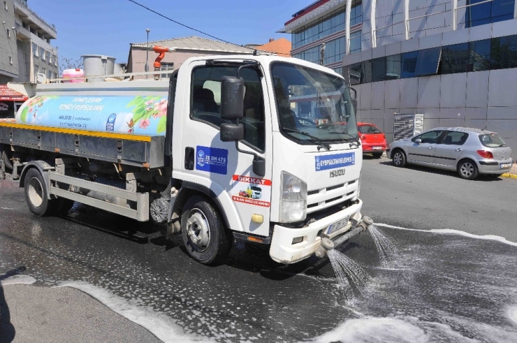 Eyüpsultan’da Korona Virüs Temizliği Devam Ediyor