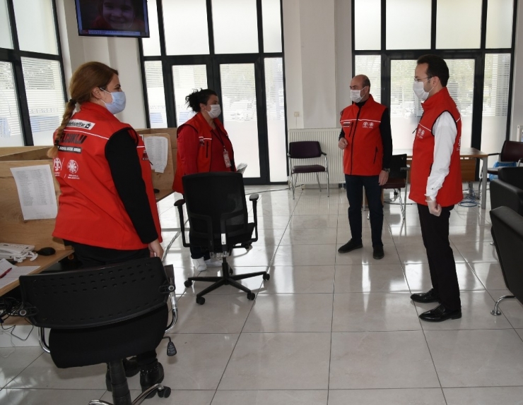 Başkan Pekyatırmacı Ve Kaymakam Yamlı Vefa Grubu Çalışmalarını İnceledi