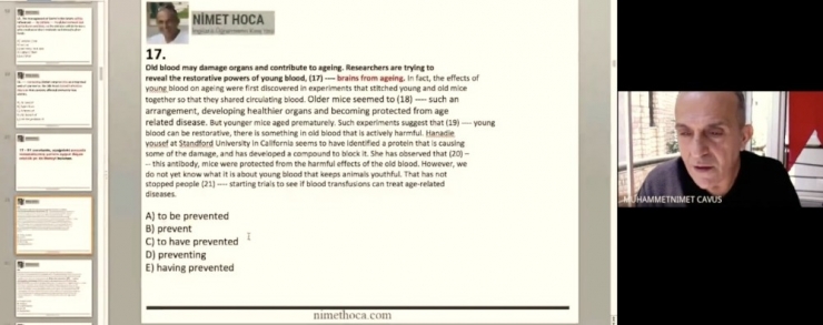 Yds / Yökdil Online Kolay Soru Çözüm Teknikleri Semineri Gerçekleştirildi