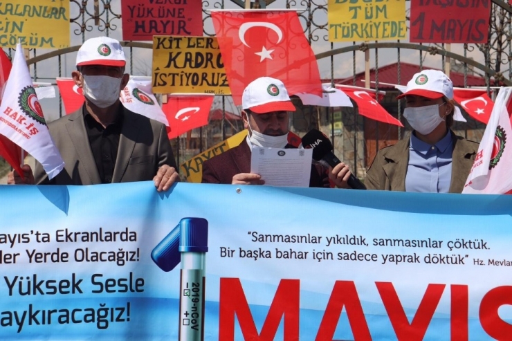 Ağrı’da İşçi Bayram’ı Kutlandı