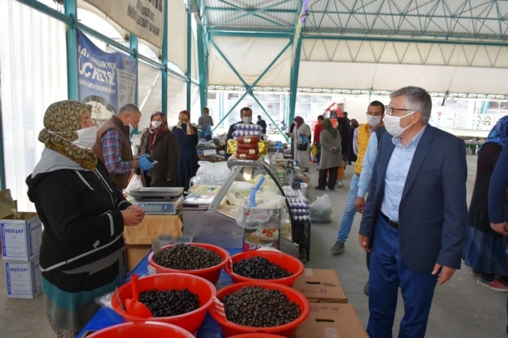 Başkan Bozkurt’tan Pazarcı Esnafı Ziyareti