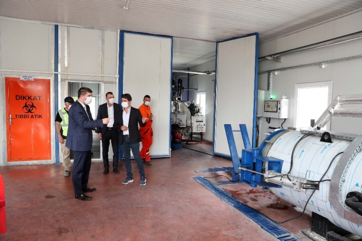 Başkan Ercengiz, Tıbbı Atık Tesislerinde İnceleme Yaptı