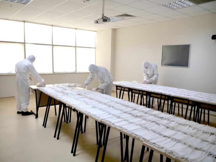 Çorum Belediyesi Maske Dezenfeksiyon Ünitesi Kurdu