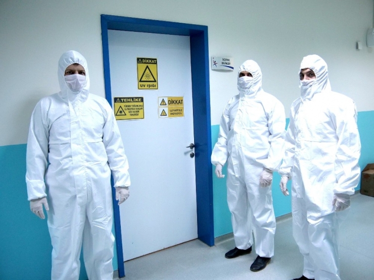 Çorum Belediyesi Maske Dezenfeksiyon Ünitesi Kurdu