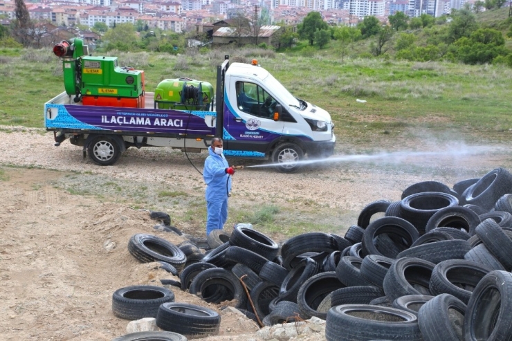 Elazığ’da 10 Yeni Araçla Dezenfekte Ve İlaçlama Çalışması
