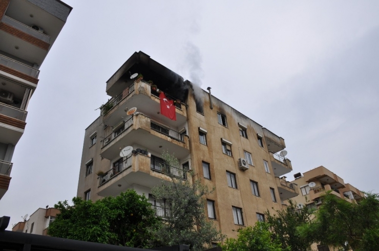 Milas’ta Konut Yangını Ucuz Atlatıldı