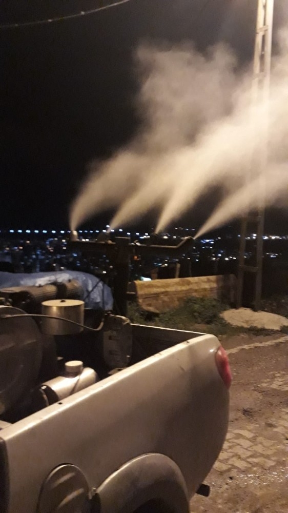 Cizre Belediyesi İlaçlama Çalışmalarına Devam Ediyor