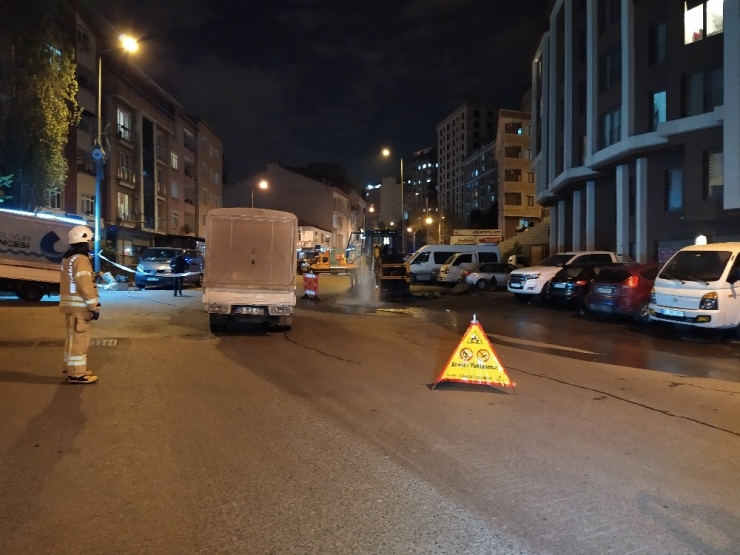 Şişli’de Çalışma Yapılırken Doğal Gaz Borusu Patladı