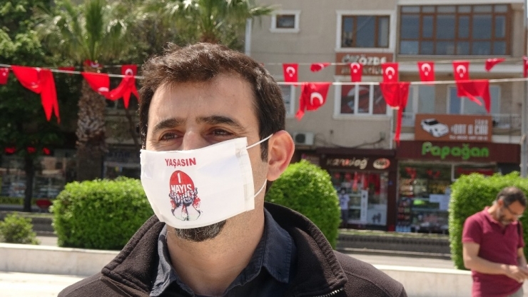 Çanakkale’de Sosyal Mesafeli 1 Mayıs Kutlaması