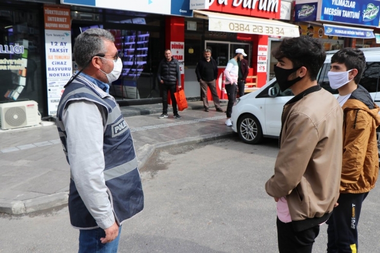 Emniyet Müdürü Korona Virüs Tedbirlerine Karşı Esnaf Ve Vatandaşları Denetledi