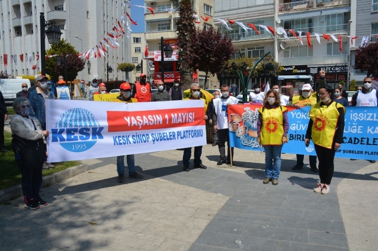 Sinop’ta 1 Mayıs Emek Ve Dayanışma Günü