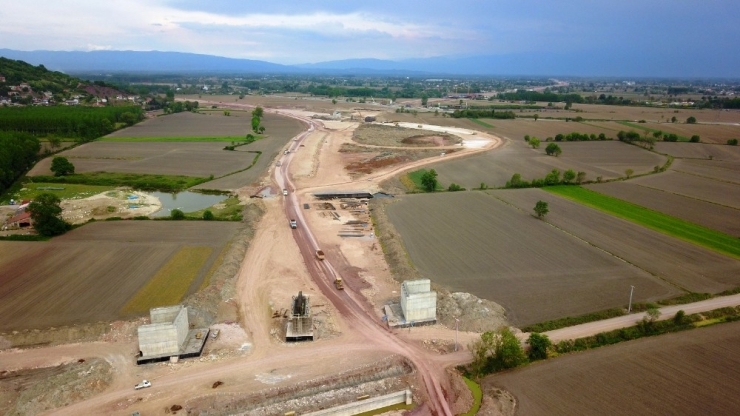 Yıl Sonunda Hizmete Açılacak Kuzey Marmara Otoyolu Havadan Görüntülendi