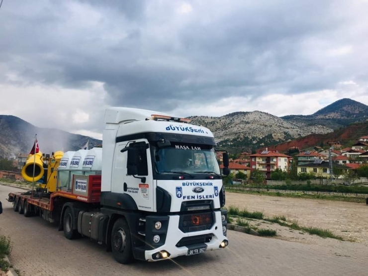 Nallıhan’ Da Dezenfekte Çalışmaları Devam Ediyor