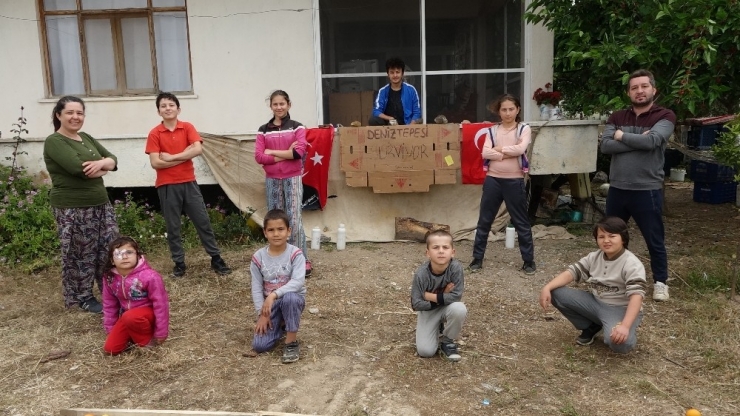 Sokağa Çıkamayınca Evlerinin Bahçesinde Survivor Yarışması Düzenlediler