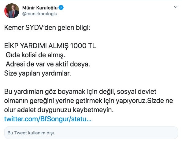 Belgeli Cevap Hesap Kapattırdı