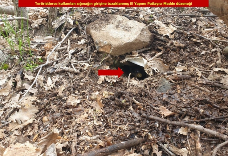 Teröristler Helikopterin İniş Bölgesi İle Sığınakların Girişlerine Patlayıcı Tuzaklamış