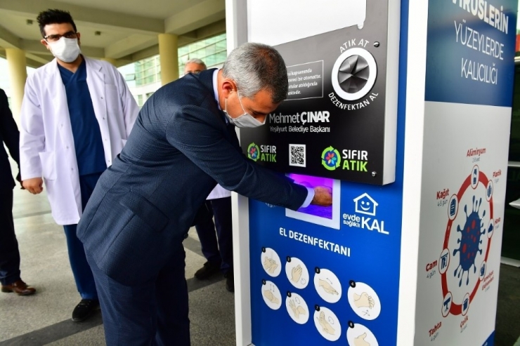 Yeşilyurt Belediyesinden Hijyenmatik Makinesi