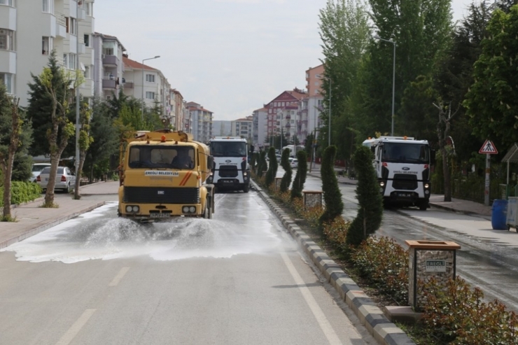 Ereğli Cadde Ve Sokakları Pırıl Pırıl Oldu