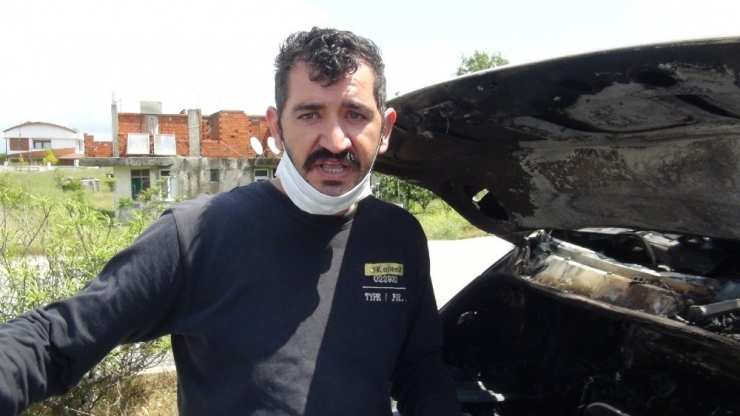 Antalya’da Seyir Halindeyken Alev Alan Kamyonet Yandı