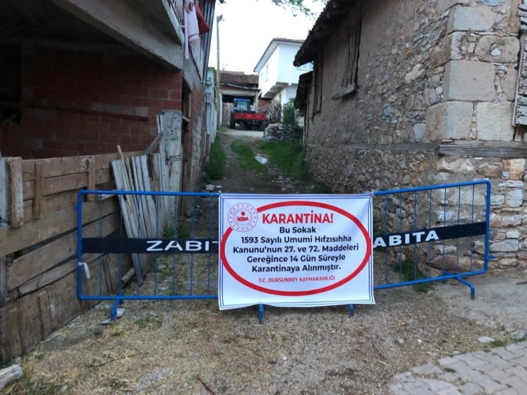 Vakaların Arttığı Dursunbey’de Sokak Karantinası Tedbiri