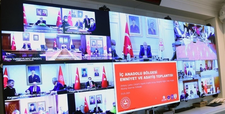 Vali Çakacak, Bakan Soylu’nun Düzenlediği Video Konferans Toplantısına Katıldı