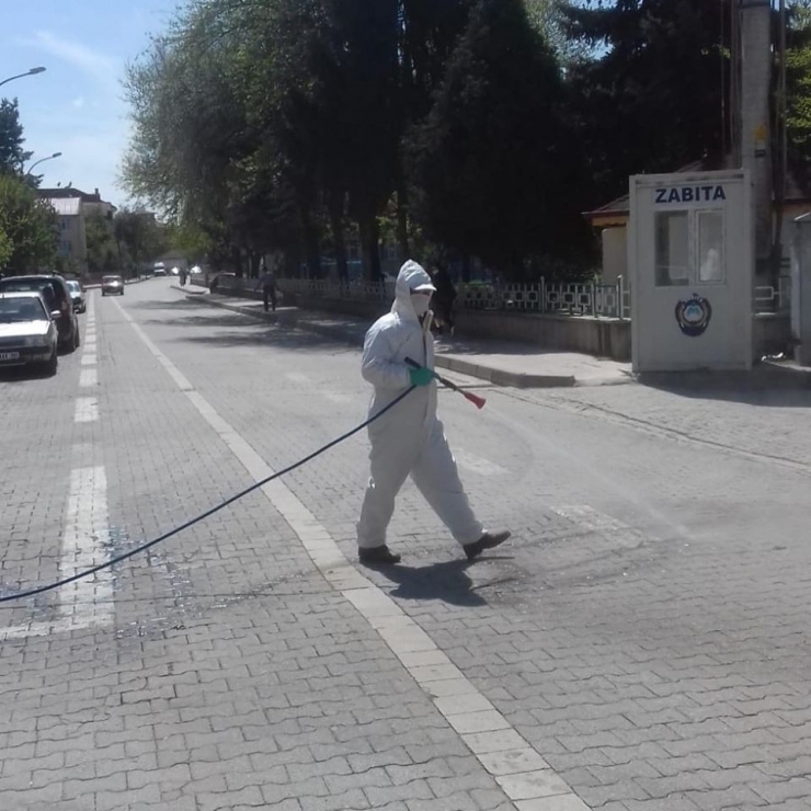 Taşköprü Belediyesi, Dezenfekte Çalışmalarını Sürdürüyor