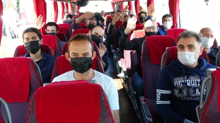 Ordu’da Karantina Süreci Biten 181 Vatandaş Memleketlerine Uğurlandı