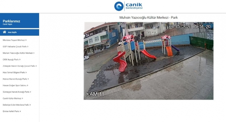 Canik’te Parklar 7/24 İzleniyor