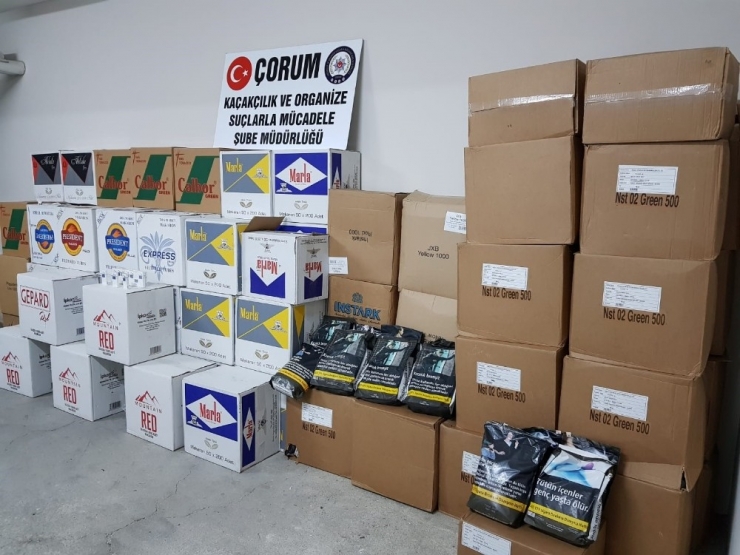 Çorum’da 500 Bin 600 Makaron Ele Geçirildi