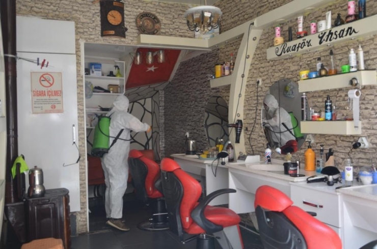Ereğli’de Kuaförlere Ücretsiz Dezenfekte