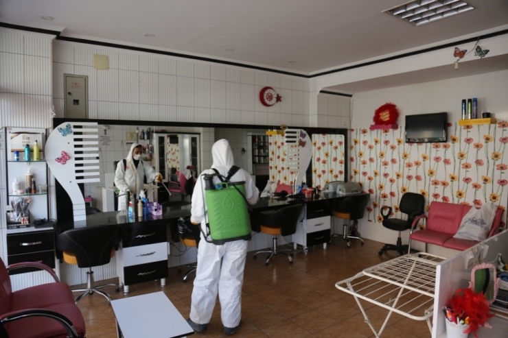 Ereğli’de Kuaförlere Ücretsiz Dezenfekte