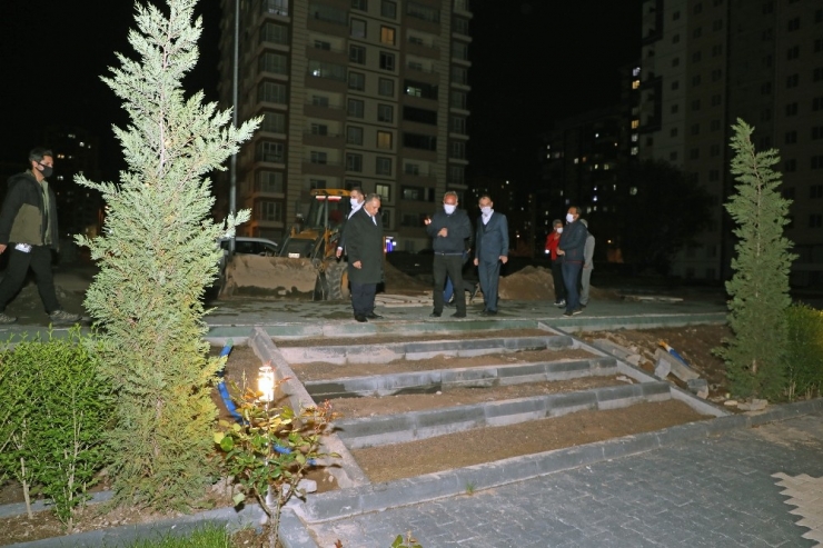 Başkan Yalçın’ın Gece Mesaisi